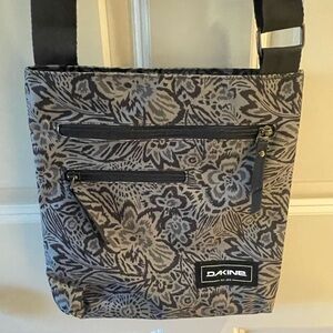 Dakine Black and Gray Floral Shoulder Bag